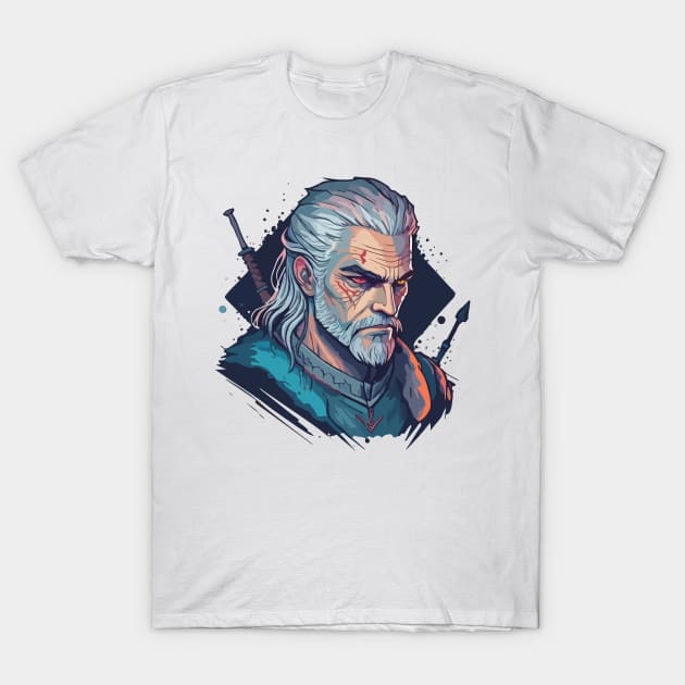 Geralt of Rivia T-Shirt by vectrus